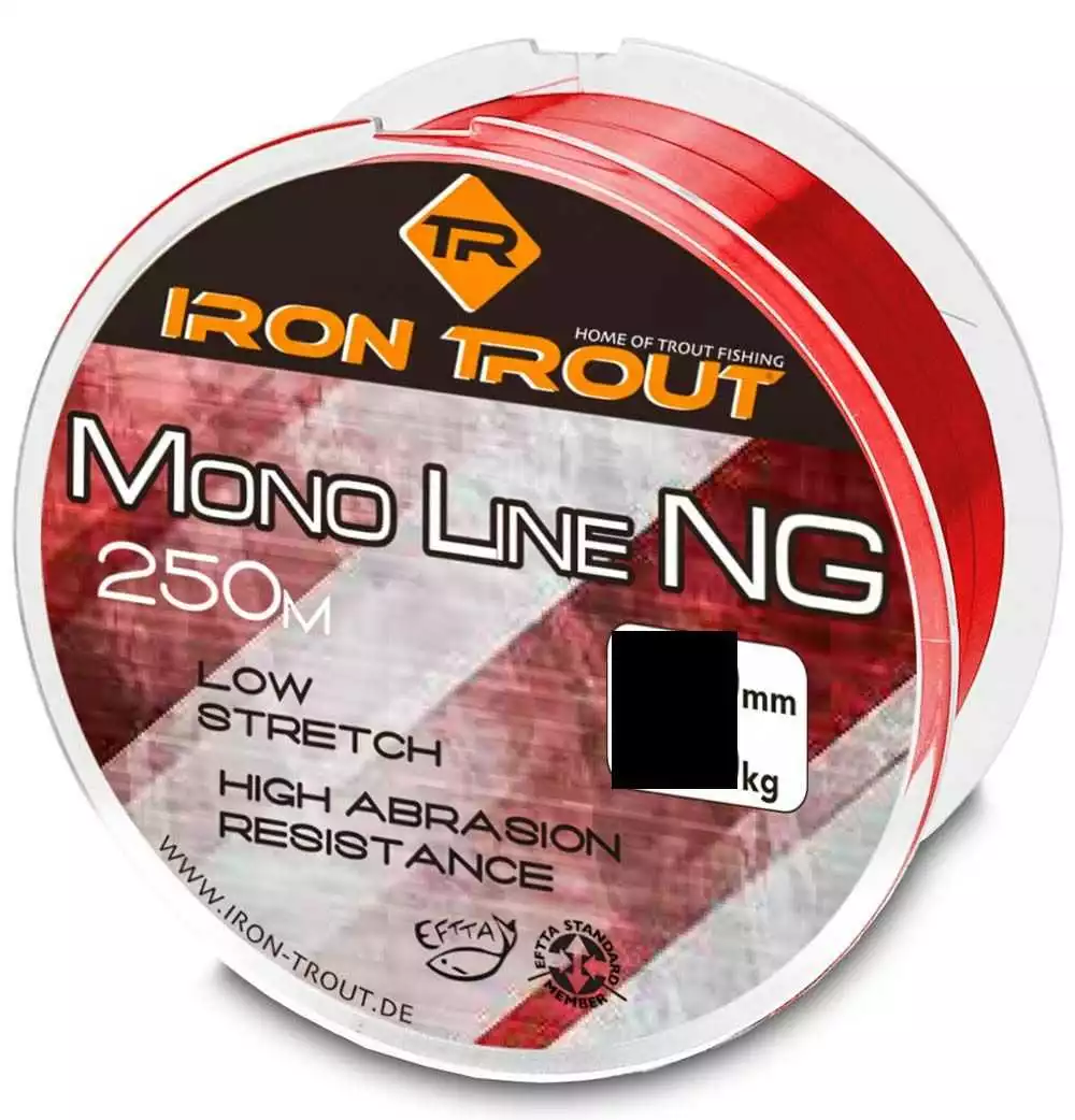 Iron Trout Mono Line NG 0,20 Mm 3,20 Kg 250 Meter Dark Red 3 Iron Trout Mono Line NG 0,20 Mm 3,20 Kg 250 Meter Dark Red